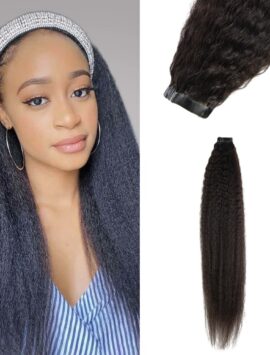 Yaki Tape-In Hair Extensions Natural Black