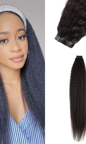 Yaki Tape-In Hair Extensions Natural Black