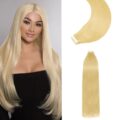 Straight Tape-In Hair Extensions Natural Black