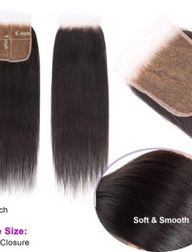 Straight HD Lace 4”X4” Natural Black Closure