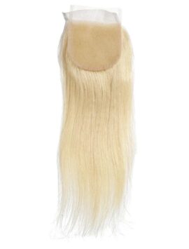 Straight HD Lace 4”X4” Platinum Blonde Closure