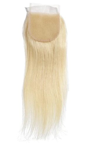 Straight HD Lace 4”X4” Platinum Blonde Closure