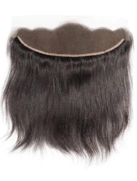 Straight Lace 13”X4” Natural Black Frontal