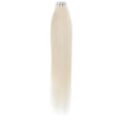 Straight Tape-In Hair Extensions White Blonde (#60)