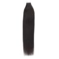 Straight Tape-In Hair Extensions Natural Black