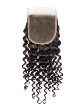 Curly HD Lace 4”X4” Natural Black Closure