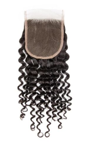 Curly HD Lace 4”X4” Natural Black Closure