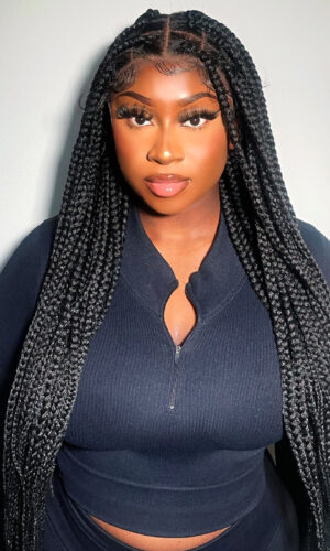 Box Braids Lace Front Wig