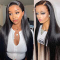 Straight Natural Black Lace Front Wig