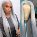 Silver 13”x 6” Lace Front Custom Colored Wig