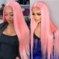 Baby Pink 13”x 6” Lace Front Custom Colored Wig