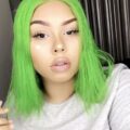 Slime Green 13”x 6” Lace Front Custom Colored Wig