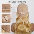 Platinum Blonde #613 Body Wave 13”x 4” Lace Front Wig