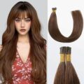 #4 Chocolate Brown I-Tip Remy Hair Extensions