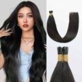 #1B Natural Black I-Tip Remy Hair Extensions