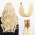 #613 Platinum Blonde I-Tip Remy Hair Extensions