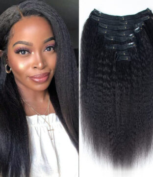 Natural Black Yaki Clip-Ins