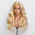 Platinum Blonde #613 Body Wave 13”x 4” Lace Front Wig