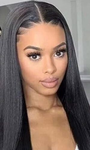 Straight Natural Black Lace Front Wig