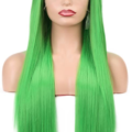 Slime Green 13”x 6” Lace Front Custom Colored Wig