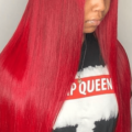 Red 13”x 6” Lace Front Custom Colored Wig