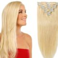 #613 Straight Platinum Blonde Clip-Ins