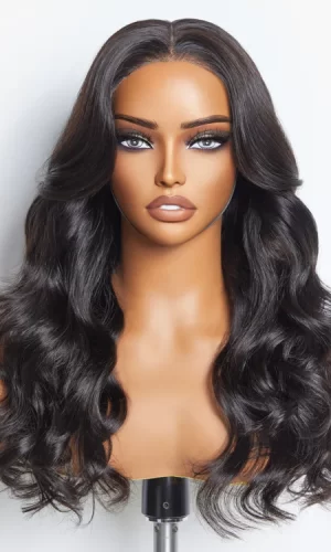 Glueless 5 x 5 Body Wave Wig – Natural Black