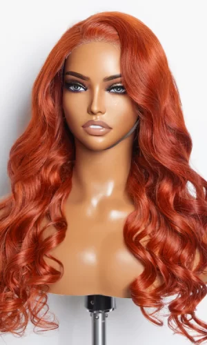 Glueless 5 x 5 Body Wave Wig – Orange