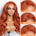 Glueless 5 x 5 Body Wave Wig - Orange