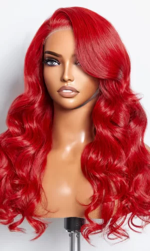 Glueless 5 x 5 Body Wave Wig – Red