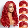 Glueless 5 x 5 Body Wave Wig - Red