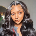 Body Wave Natural Black Lace Front Wig