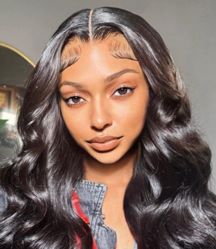 Body Wave Natural Black Lace Front Wig